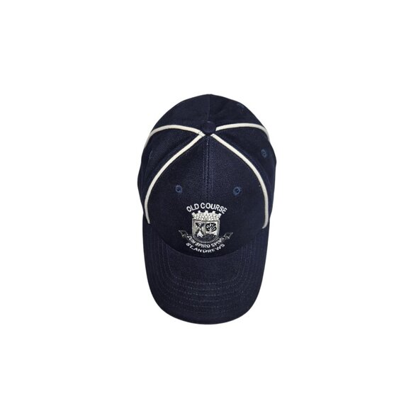 Old Course St. Andrews Golf Hat Scotland Navy Blue Embroidered Logo Strapback - Picture 7 of 11